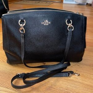 Coach Black Leather Women's Bag